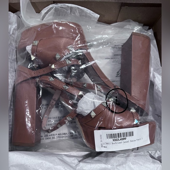 Brand New In the Box - Steve Madden Cognac Leather Tabari Heels Size 9 - Picture 4 of 4